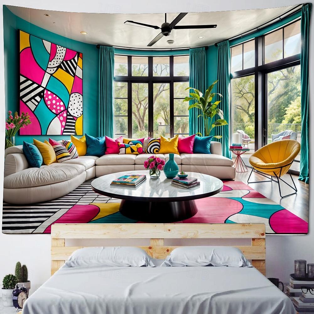 2026年 ヴィンテージ 城内 吊り下げタペストリー 壁アート 大型タペストリー 壁画 装飾 写真 背景 ブランケット カーテン 自宅 寝室 リビングルーム 装飾  コレクション – $20.99 –P1