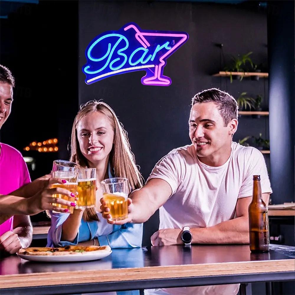 oktoberfest bar led νέον φωτεινό κοκτέιλ δημιουργικό σχέδιο λογότυπο usb powered led φώτα διακόσμηση πάρτι για το σπίτι μπαρ κλαμπ υπνοδωμάτιο usb κρεμαστό φωτιστικό τοίχου 1 τμχ 2025 - $64.99 –P3