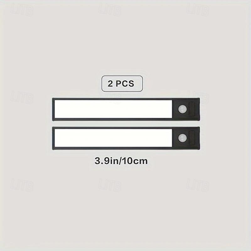 2 stuks led bewegingssensorlicht, usb oplaadbaar onder kastverlichting draadloos, magnetisch voor keuken, kast en trap - instelbare kleurtemperatuur en helderheid 2025 - $21.99 –P16