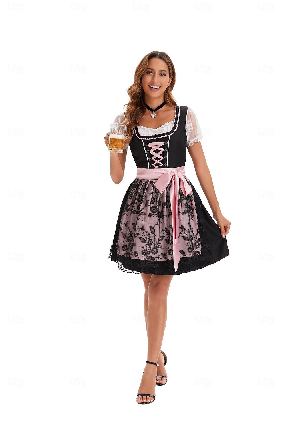 Oktoberfest Vestidos Dirndl Trachtenkleader Comprimento mini Oktoberfest / Cerveja Bávaro Traje Tradicional prados Mulheres Pano de Estilo Tradicional de 2026 por $61.99 –P4