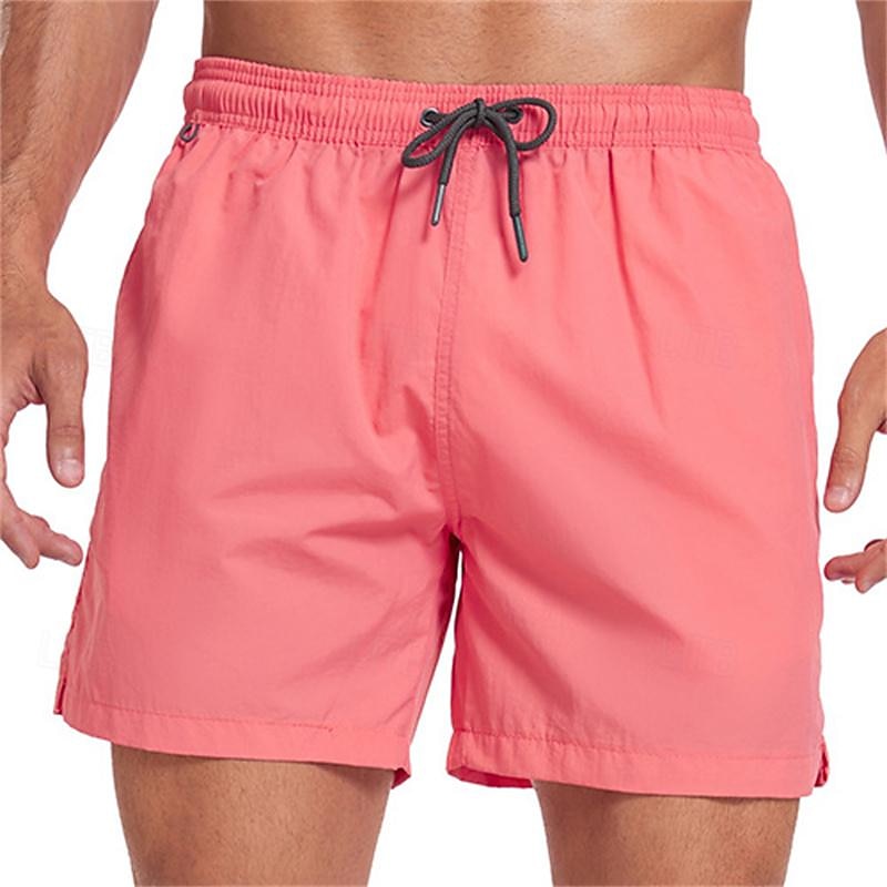 Hombre Pantalones de Surf Pantalones de Natación Boxers de Natación Correa Cintura elástica Plano Comodidad Secado rápido Corto Festivos Playa Fin de semana Moda Casual Azul cielo Sandía Roja 2025 - $21.99 –P15