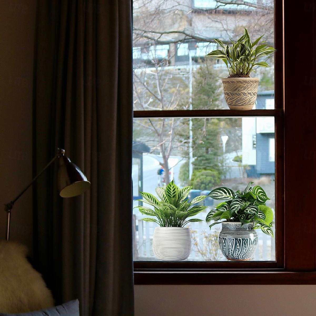 Calcomanías autoadhesivas de pared de plantas en 3D: calcomanías impermeables, resistentes a la suciedad y fáciles de despegar y pegar para sala de estar, dormitorio, cocina y oficina: transforme su 2025 - $10.99 –P5