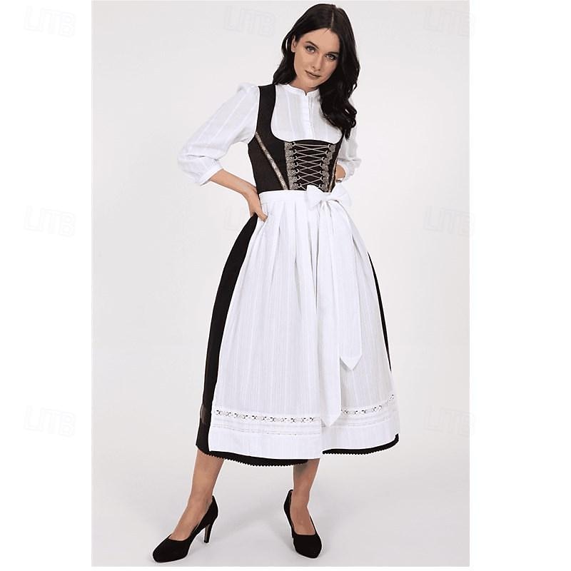Oktoberfest Kjoler Dirndl bayerske Hushjelp Tysk München Enger Dame Tradisjonell stil klut 2026 - $65.99 –P3