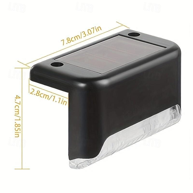 6db vízálló napelemes fedélzeti lámpák, kültéri led napelemes lépcsőlámpák korláthoz, fedélzethez, teraszhoz, udvarhoz, oszlophoz, kerítéshez, lépcsőhöz és felhajtóhoz (meleg fény/fehér fény) 2026 - $14.99 –P4