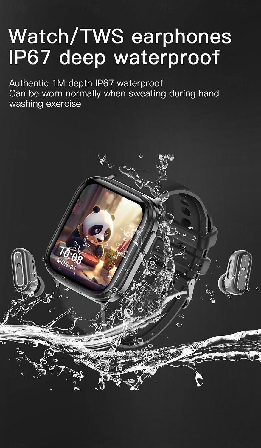 X9 2 in 1 Smart Watch With Earbuds Smartwatch TWS Bluetooth Earphone Heart Rate Monitor Sport Watch Fitness Watch 2025 - $76.99 –P2
