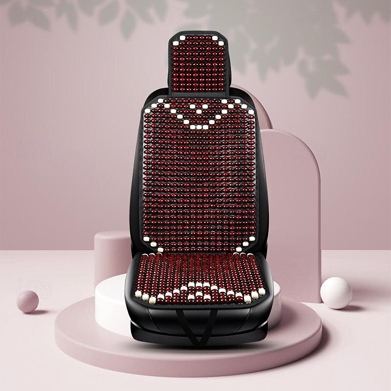 FYAUTOPER Summer car cushion wood beads breathable cool pad big truck cushion summer general anti-slip seat cushion heat dissipation 2025 - $38.99 –P7