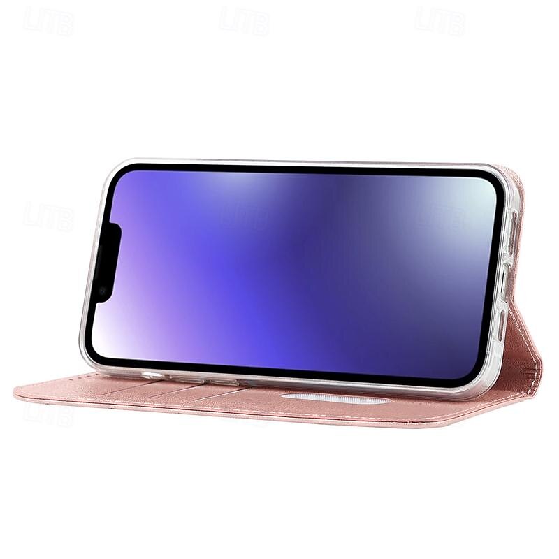 telefone Capinha Para iPhone 16 iPhone 15 Pro Max iPhone 14 13 12 11 Pro Max Plus Mini SE Capa traseira Capa para Cartão Wallet com pulseira Pata de Apoio Slot para cartão Retro TPU Couro PU de 2025 por $18.99 –P16