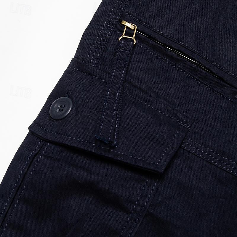 Hombre Pantalón Corto Cargo Pantalón corto Pantalones cortos casuales Shorts para senderismo Bolsillo con cremallera Cordón de la pierna Plano Comodidad Transpirable Medio corto Exterior Diario Noche 2026 - $29.99 –P7