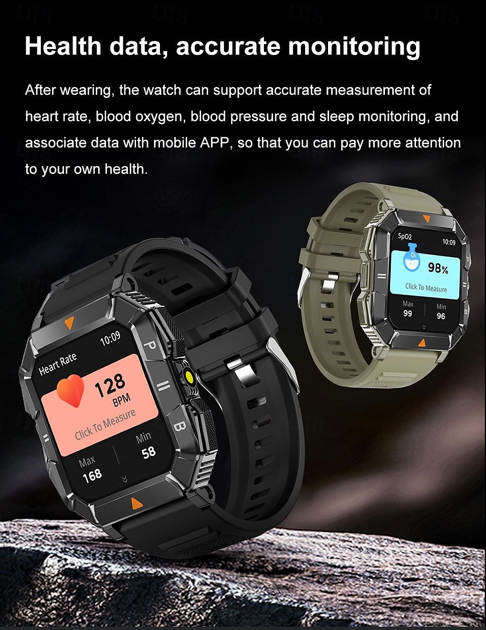 2025年 imosi yk03 スマートウォッチ 1.83インチ スマートウォッチ フィットネス ランニングウォッチ ブルートゥース 歩数計 通話リマインダー 睡眠トラッカー LEDフラッシュライト対応 男性用スマートウォッチ  コレクション – $31.99 –P10