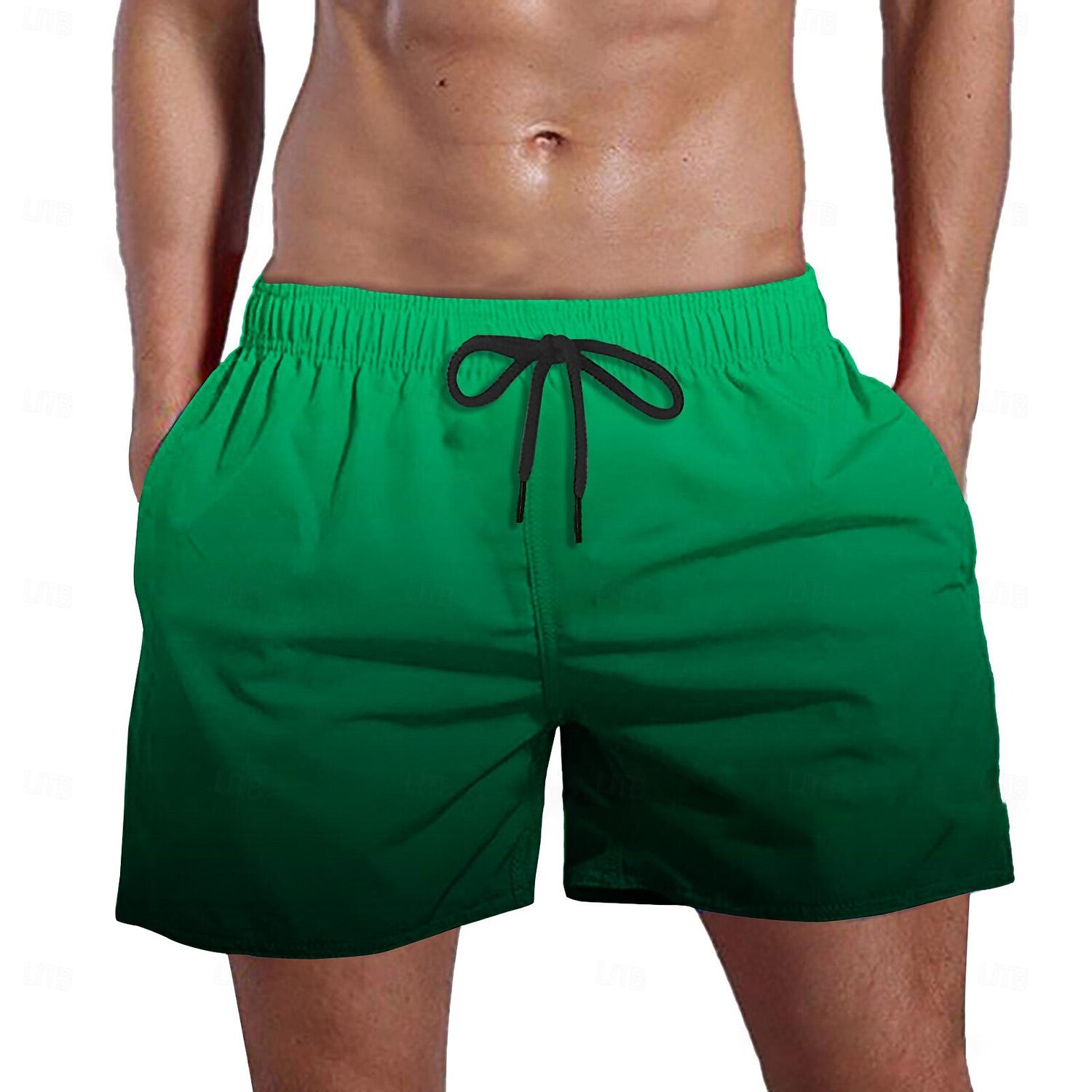 Men's Swim Trunks Swim Shorts Board Shorts Drawstring Pocket Elastic Waist Color Block Gradient Comfort Quick Dry Short Beach Holiday Weekend Fashion Casual Yellow Micro-elastic 2026 - $13.49 –P6