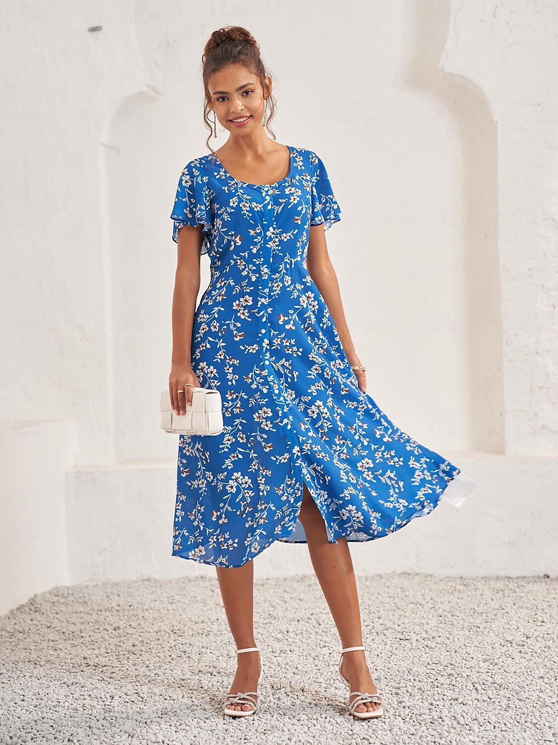Dam Sandaler Ankelrem klackar Bröllop Fest Semester Strass Stilettklack Rundtå Elegant Mode Imitationsläder Ankelrem Svart Vit Grön 2025 - $46.99 –P1