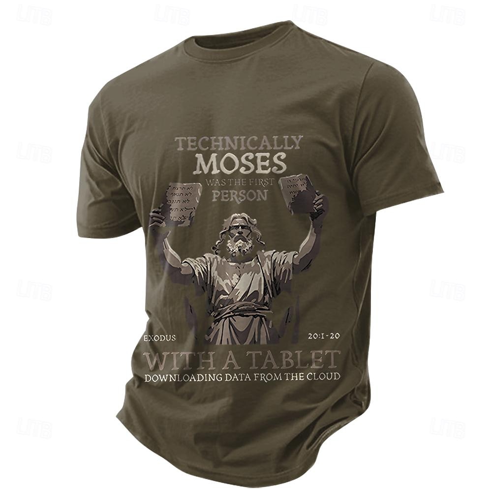 Hombre Letra Refranes y citas Camiseta Camiseta superior 100% Algodón Manga Corta Gráfico Camisa Negro Verde Ejército Azul Oscuro Camiseta cómoda Calle Deporte Ropa de diseñador de moda 2025 - $15.99 –P2