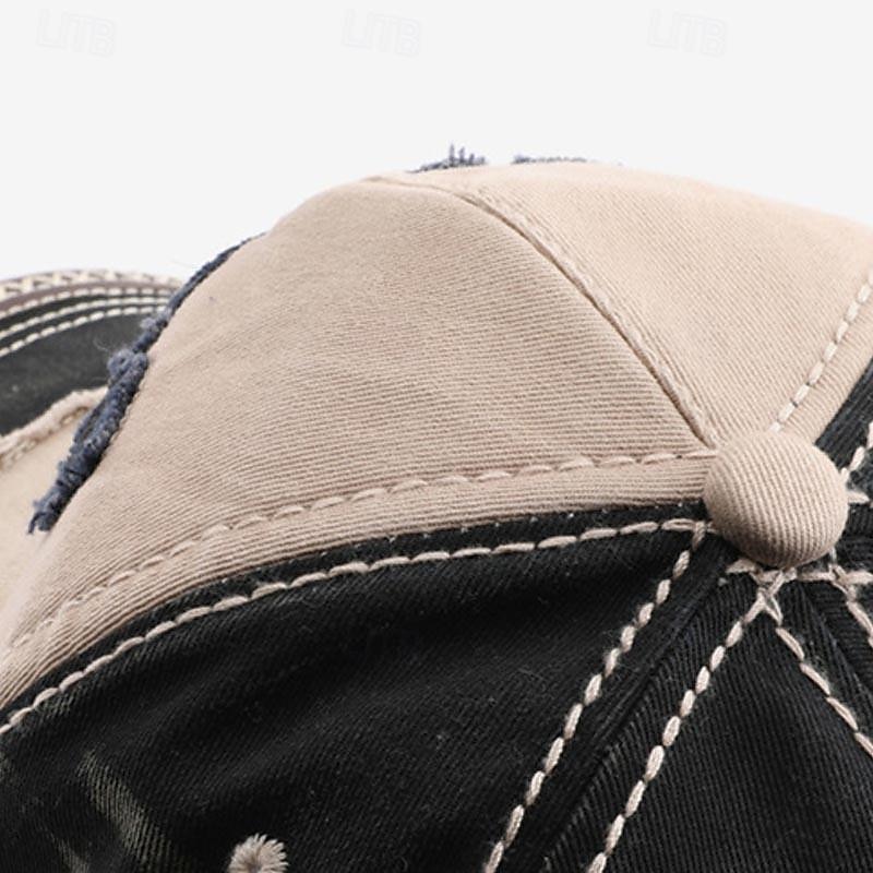 Per uomo Cappellino da baseball Cappello da sole Cappello da camionista Rosso Verde Cotone Collage Con ricami Di tendenza Informale Strada Giornaliero Alfabetico Regolabile Crema solare Traspirante del 2025 a $9.49 –P4