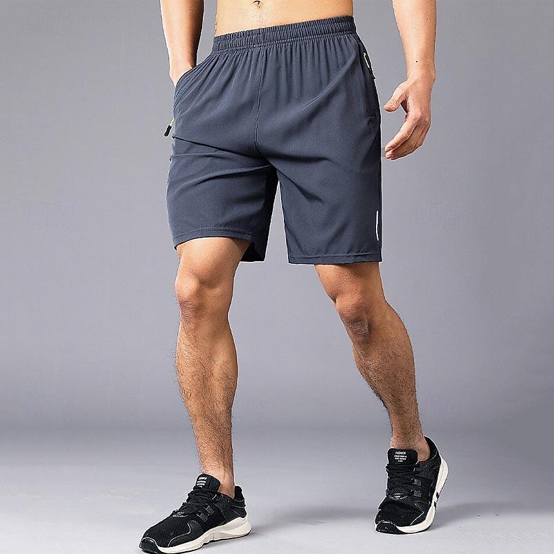 Men's Athletic Shorts Active Shorts Shorts Running Shorts Casual Shorts Pocket Drawstring Elastic Waist Plain Comfort Short Sports Outdoor Daily Going out Fashion Casual Black Blue Micro-elastic 2026 - $10.99 –P5