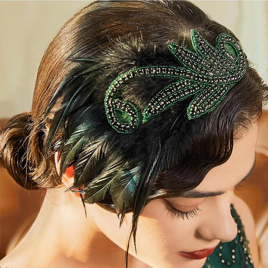 1920-as évek A nagy Gatsby Flapper fejpánt A nagy Gatsby Esküvői Vendég Gallér nélküli Női Mindszentek napja Farsang Álarcos mulatság Parti Álarcos mulatság Esküvői fogadás Felnőttek Hajszalag Minden 2025 - $16.99 –P5