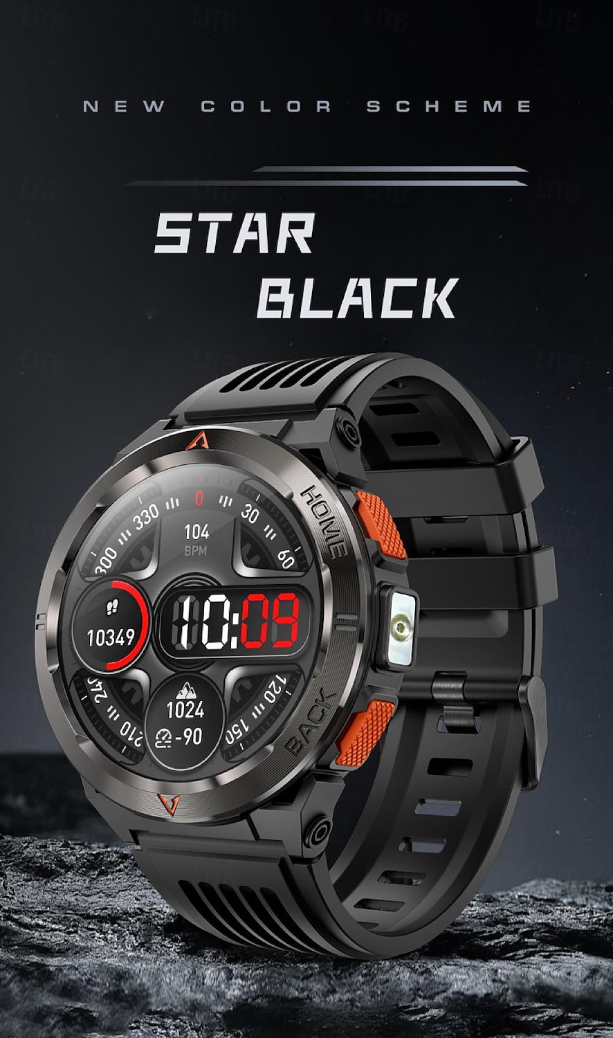 696 GS500 Εξυπνο ρολόι 1.43 inch Έξυπνο ρολόι Bluetooth Βηματόμετρο Υπενθύμιση Κλήσης Παρακολούθηση Ύπνου Συμβατό με Android iOS Γυναικεία Άντρες Κλήσεις Hands-Free Υπενθύμιση Μηνύματος IP 67 2025 - $79.99 –P7
