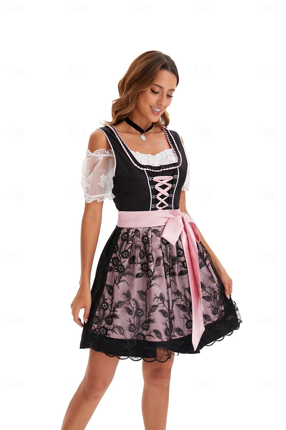 Oktoberfest Vestidos Dirndl Trachtenkleader Comprimento mini Oktoberfest / Cerveja Bávaro Traje Tradicional prados Mulheres Pano de Estilo Tradicional de 2026 por $61.99 –P2