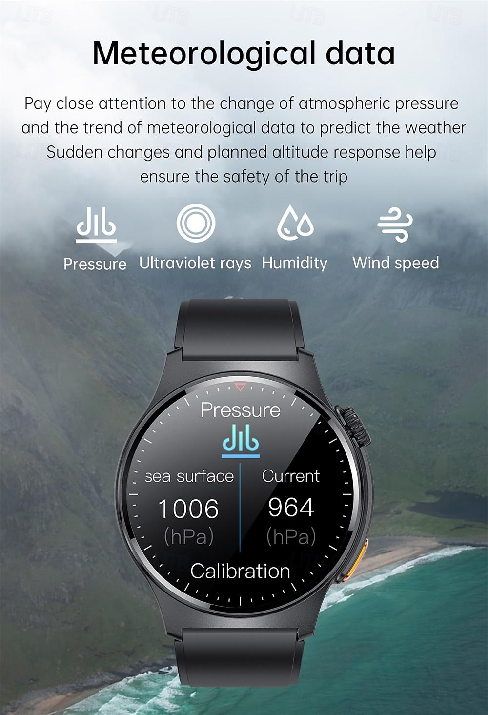 696 QW49 Εξυπνο ρολόι 1.39 inch Έξυπνο ρολόι Bluetooth ΗΚΓ + PPG Βηματόμετρο Υπενθύμιση Κλήσης Συμβατό με Android iOS Γυναικεία Άντρες Κλήσεις Hands-Free Υπενθύμιση Μηνύματος IP 67 Θήκη ρολογιού 47mm 2025 - $48.99 –P7