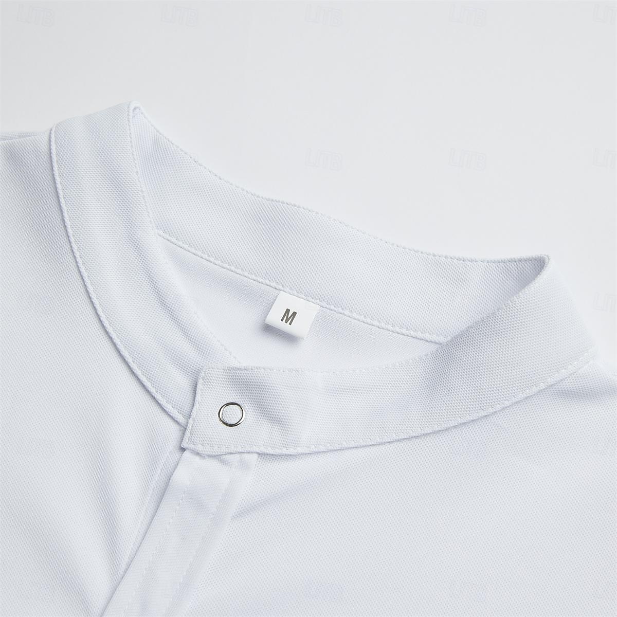 Herr Skjorta T-shirt Cardigan T-tröja Kort ärm Rund hals Sommar Slät Mode Designer Grundläggande Knappar Semester Gata Utekväll Vit Ljusgrå Topp t-shirt för män 2025 - $16.49 -P4