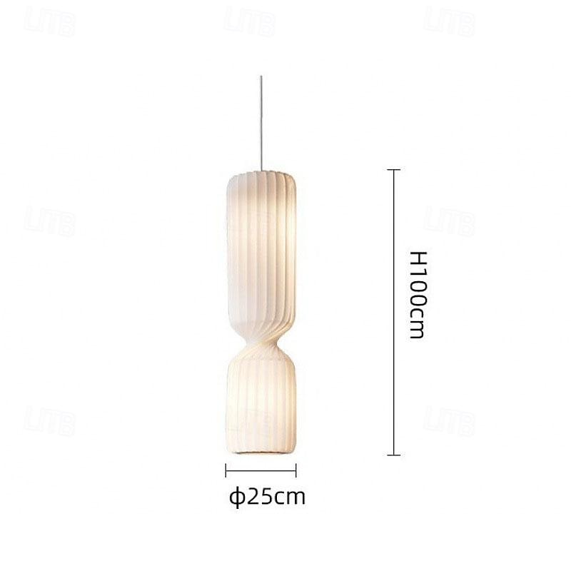 led-hanglamp 3-kleurig licht 25cm 1-licht zijde stof vintage kunst hanglamp voor keukeneiland café bar boerderij 110-240v 2025 - $499.99 –P1