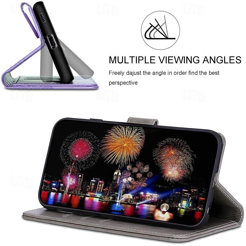 Phone Case For Samsung Galaxy S25 S24 S23 S23 FE S22 S21 Ultra Plus A55 5G A35 5G A25 A15 Back Cover with Stand Holder Magnetic with Wrist Strap Retro TPU PU Leather 2025 - $15.99 –P13