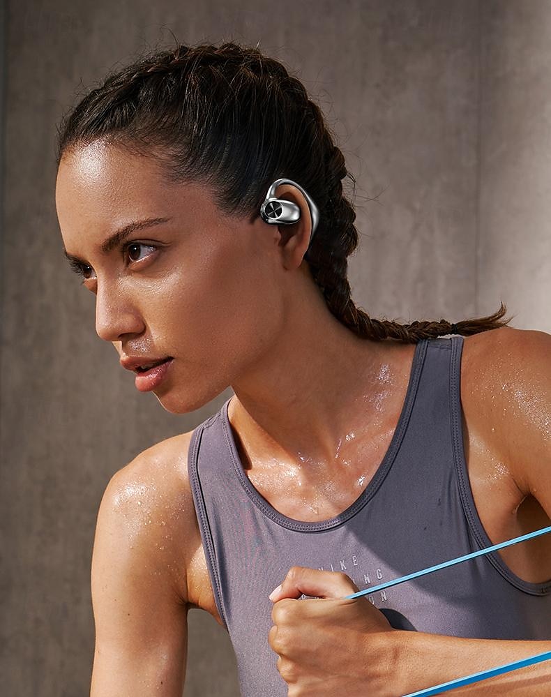 2024 kostní vedení sluchátkový háček na ucho bluetooth 5.2 sportovní stereo hifi pro jablko samsung huawei xiaomi mi každodenní použití mobilní telefon kancelář služební cesty zábava auto motocykl 2025 - $18.99 -P1