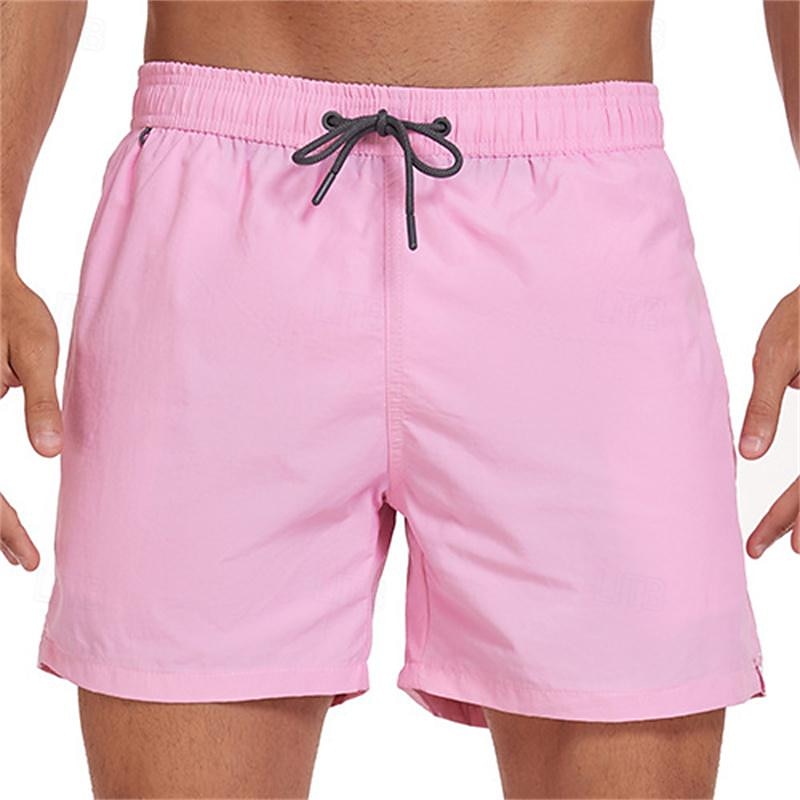 Hombre Pantalones de Surf Pantalones de Natación Boxers de Natación Correa Cintura elástica Plano Comodidad Secado rápido Corto Festivos Playa Fin de semana Moda Casual Azul cielo Sandía Roja 2025 - $21.99 –P12