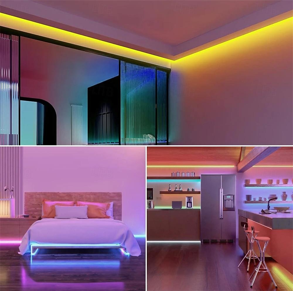 1μ 3M 5μ Φώτα σε Κορδόνι Φώτα νέον ταινίας 72/216/360 LEDs Ευέλικτο νέον 1set RGB Φώτα διακοπών Φώτα Λωρίδες LED Έλεγχος APP Με ροοστάτη Πάρτι 12 V 2025 - $22.99 –P5