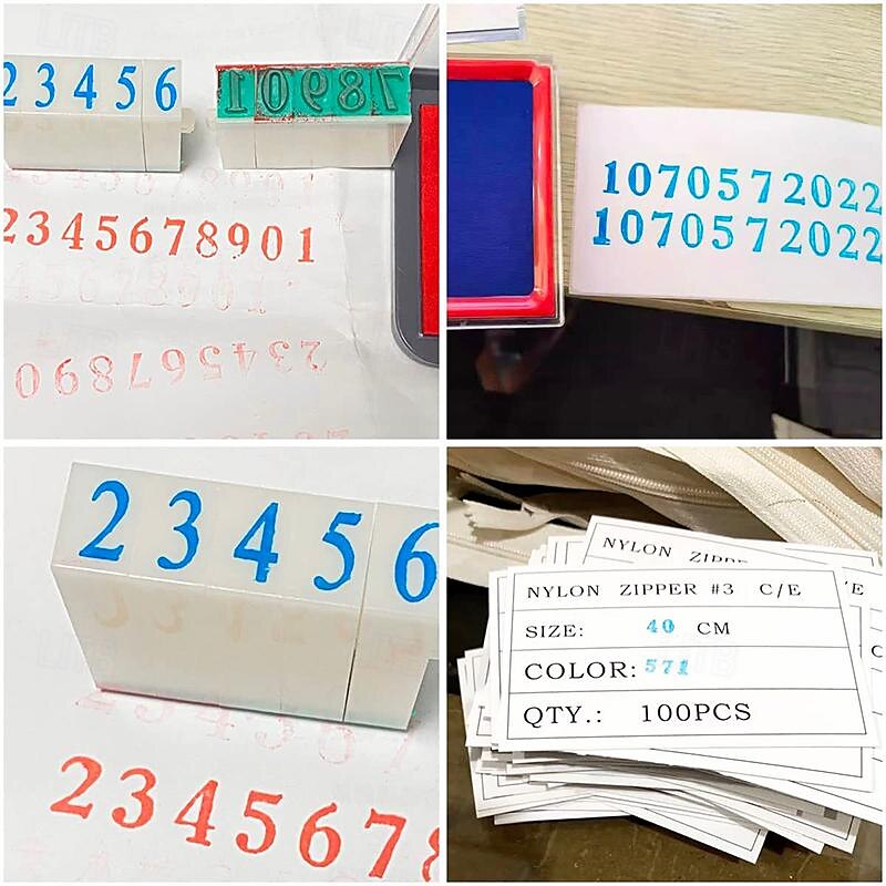 2 Sets abnehmbarer Zahlen-Buchstabenstempel, Alphabet-Kombinationssatz A-Z, Ziffern 0-9 für Kartenanhänger, Scrapbook, Basteln, Unterrichten 2025 - $11.99 –P6