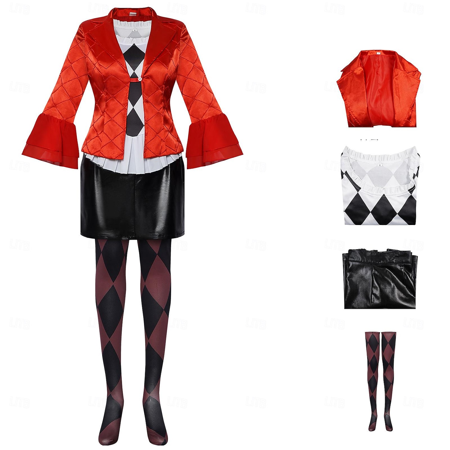 Joker: Folie à Deux Joker 2 Harley Quinn Úbory Cosplay kostým Filmové kostýmy for Dámské Dospělí předvečer Všech svatých Karneval Výkon Párty 2025 - $64.99 –P1