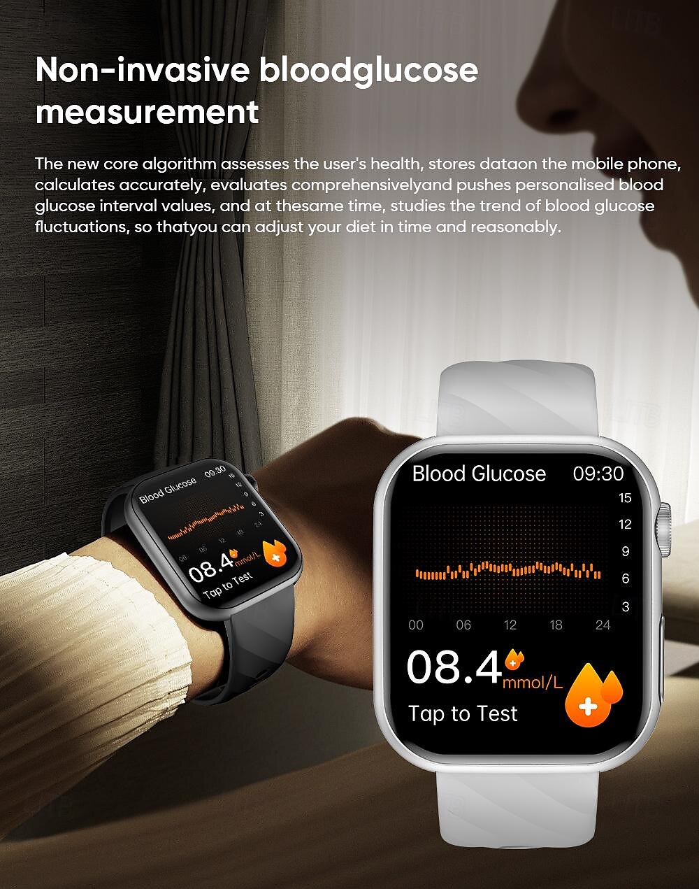 iMosi MT500 Smart Watch 1.97 inch Smartwatch Fitness Running Watch Bluetooth ECG+PPG Temperature Monitoring Pedometer Compatible with Android iOS Women Men Hands-Free Calls Waterproof Media Control 2025 - $74.99 –P6