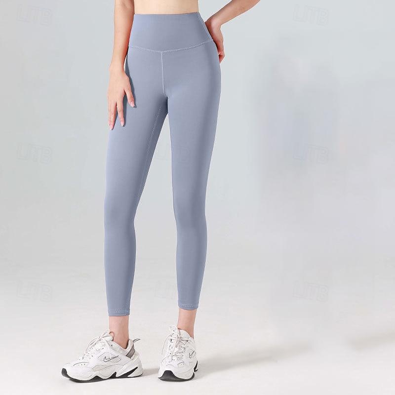 Damskie Legginsy na siłownie Spodnie Joggers Jogger Getry Podstawowy Lekki Wysoka talia Pilates Trening w siłowni Bieganie Majtki Jednokolorowe Jasnobrązowy Czarny Biały Jesień Zima Sport Odzie 2026 - $13.99 –P5