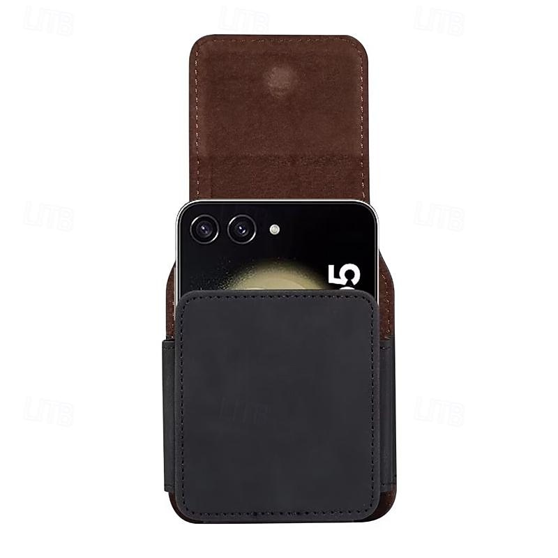 2025年 メンズ Samsung Z Flip 6/5/4/3/2/1 ユニバーサル フォンケース レザーケース ベルト ウエストバッグ プロップ PU レザーバッグ フォンウォレット ヴィンテージベルト フォン保護ケース  コレクション – $16.99 –P3