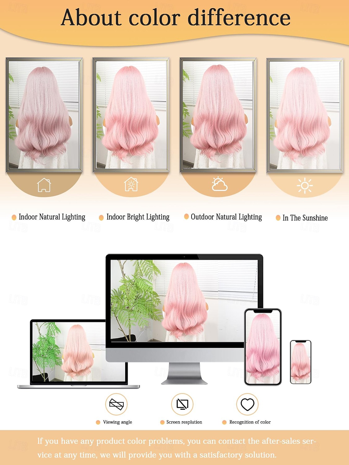 Synthetic Wig Deep Wave Neat Bang Wig 22 inch Pink+Red Synthetic Hair 22 inch Women Pink 2025 - $23.99 –P11