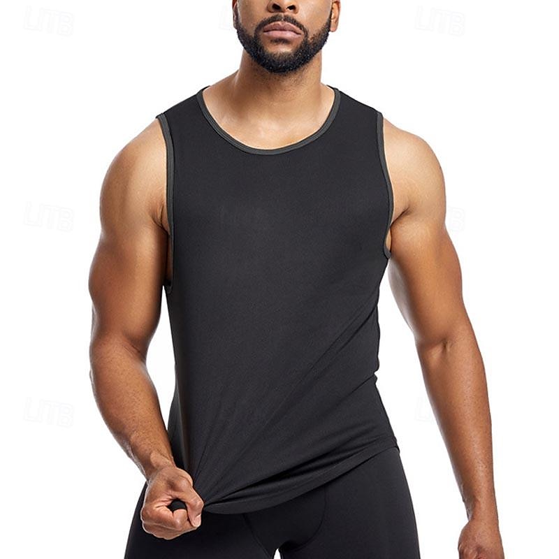 Homens Camisola de alças do exercício Regata de Corrida Regata para Academia Sem Manga Colete Casual Roupa Esportiva Cor Sólida Secagem Rápida Macio Respirável Treino de Ginástica Caminhada Cooper de 2025 por $7.99 –P9