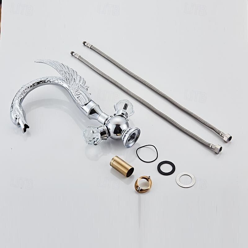 Torneira pia do banheiro - Clássico Galvanizar Conjunto Central Monocomando e Uma AberturaBath Taps de 2025 por $372.59 –P1