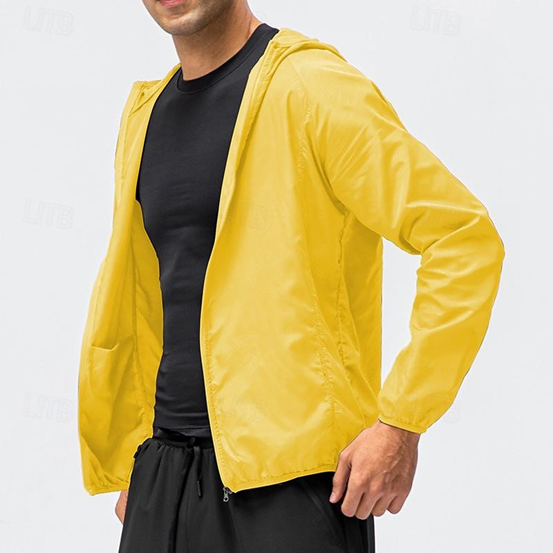 Men's Hiking Jacket Rain Jacket Outdoor Floral Botanical Portable Anti-Mosquito Quick Dry Lightweight Top Single Slider Full Length Visible Zipper Fishing Climbing Beach Light Pink Dark Grey Black 2025 - $2.99 –P4