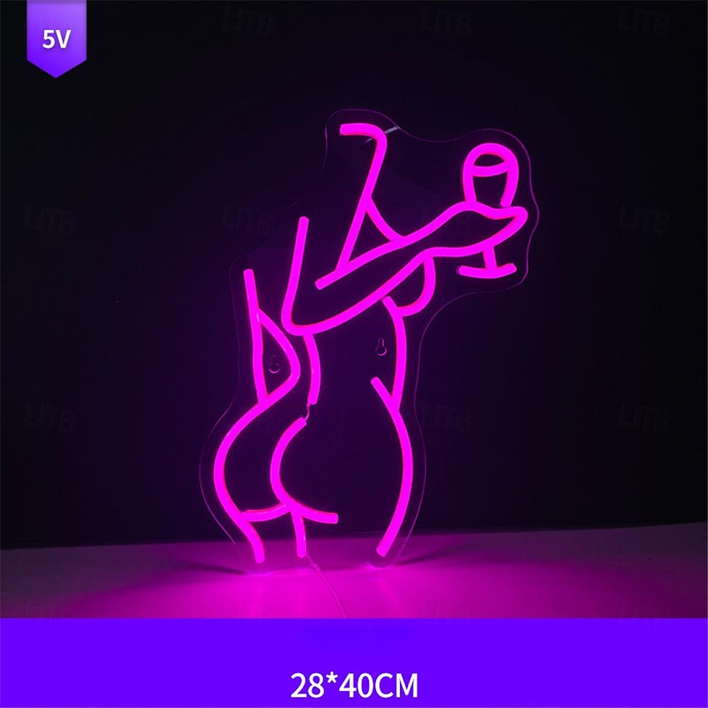 Oktoberfest Cocktail USB Neon LED Sign Light, Luminous Styling Neon Light Beer Bar Club Acrylic Neon Light for Hotel Bar Cafe Birthday Party Teen Room Wall Decoration Light Sign 1PC 2025 - $97.99 –P10