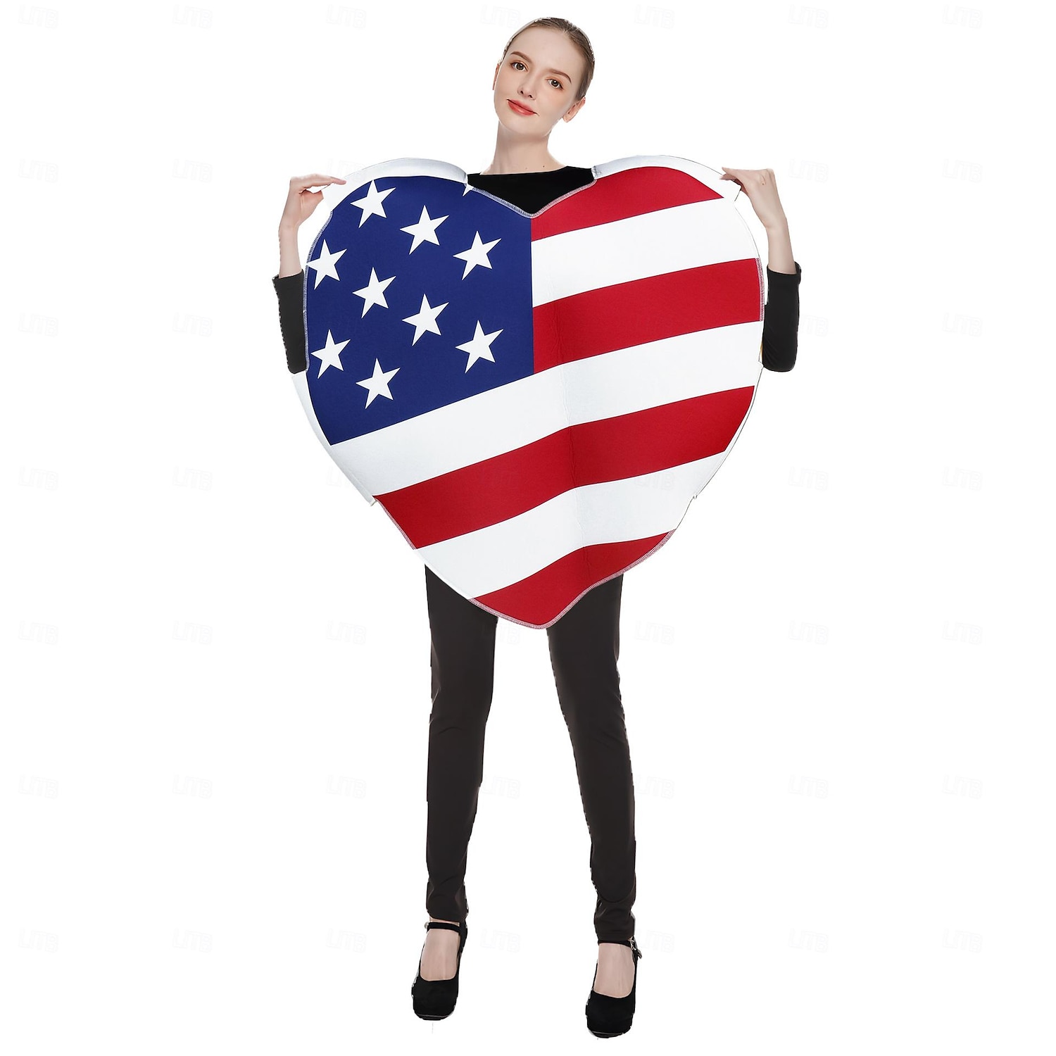 Bandera de USA Disfraz de carnaval Disfraz del 4 de julio Adulto Hombre Mujer Gracioso Rendimiento Fiesta Carnaval Día de la Independencia 4 de julio Disfraz de carnaval fácil 2025 - €20.99 –P5