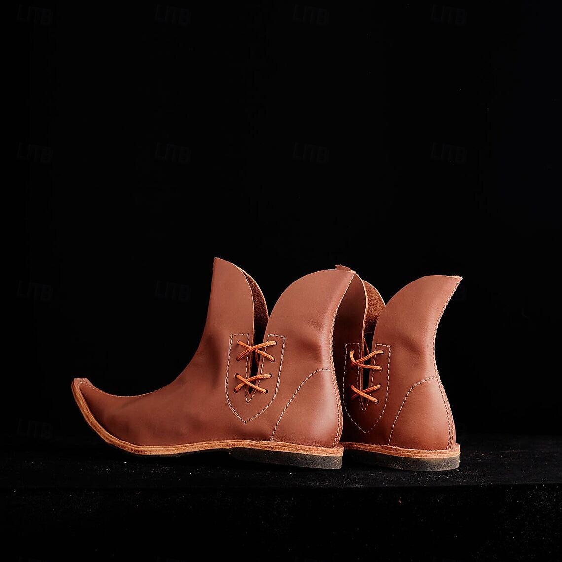 Vintage Medieval Renaissance Shoes Boots Flat Jazz Boots Fairy Ranger Elven Fancy Dress Men's Women's Celtic Pirate Fantasy Halloween Carnival Masquerade Casual Daily LARP Ren Faire Adults' Shoes 2026 - $60.99 –P10