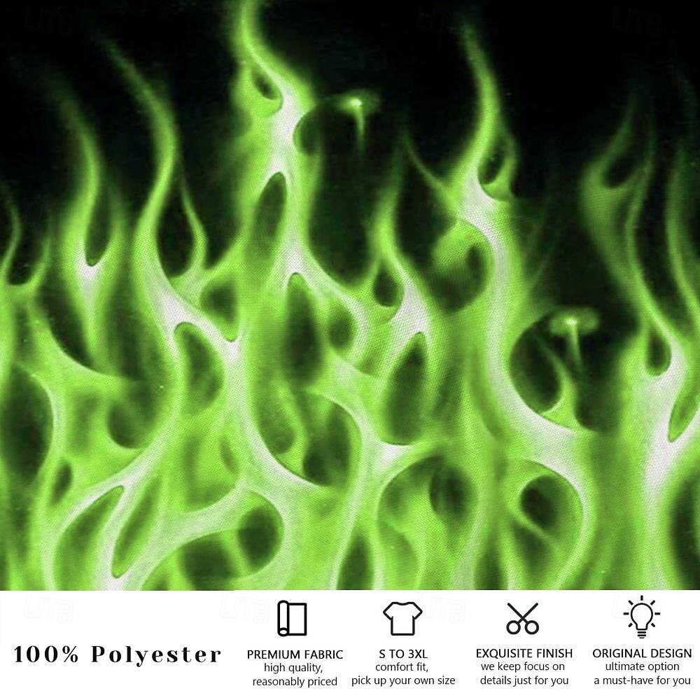 Homme Illusion d'optique Flamme Shorts de bain Shorts de Surf Caleçons de Bain Taille Moyenne Mode Designer Surf Fête Plage Avec Poches Cordon de serrage Taille Élastique Designer Vêtement Tenue de 2025 ? $19.99 –P5