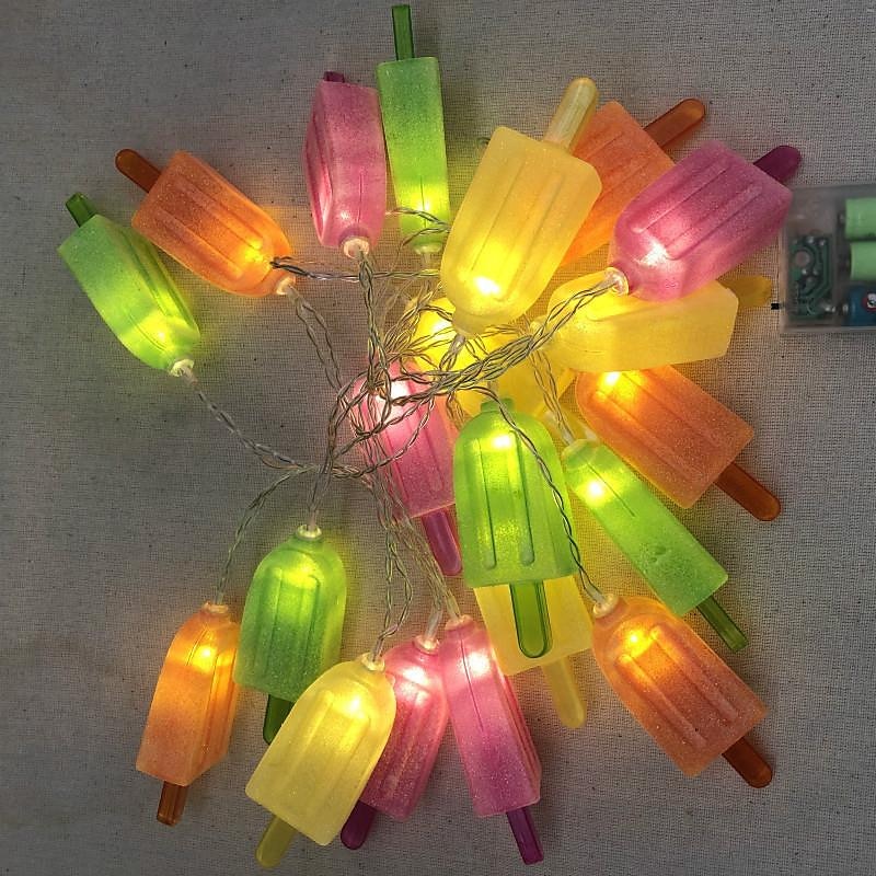 LED Stick Ice String Light, Summer Stick Ice String Light 1.5m 10LED Battery Powered Ice Cream Color Lights Summer Party Home Decoration Garden Light 2025 - $15.99 –P5