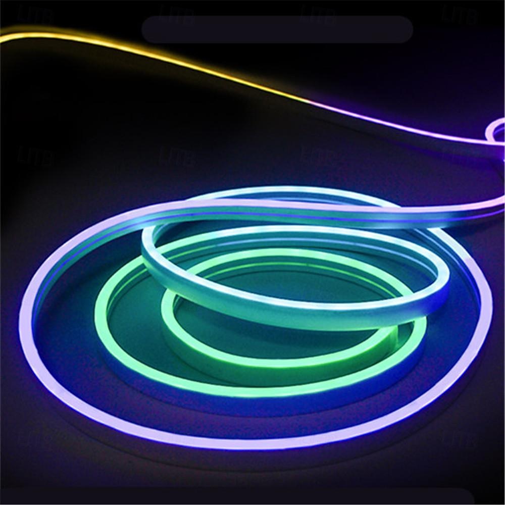 1μ 3M 5μ Φώτα σε Κορδόνι Φώτα νέον ταινίας 72/216/360 LEDs Ευέλικτο νέον 1set RGB Φώτα διακοπών Φώτα Λωρίδες LED Έλεγχος APP Με ροοστάτη Πάρτι 12 V 2025 - $22.99 –P1