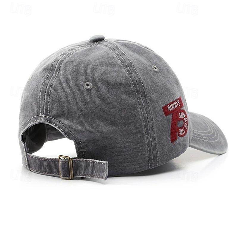 Herr Basebollkeps Solhatt Trucker Hat Svart Gul Bomull Broderad Mode Ledigt Gata Dagligen Bokstav Justerbara Solskyddskräm Andningsfunktion 2025 - €6.99 –P7