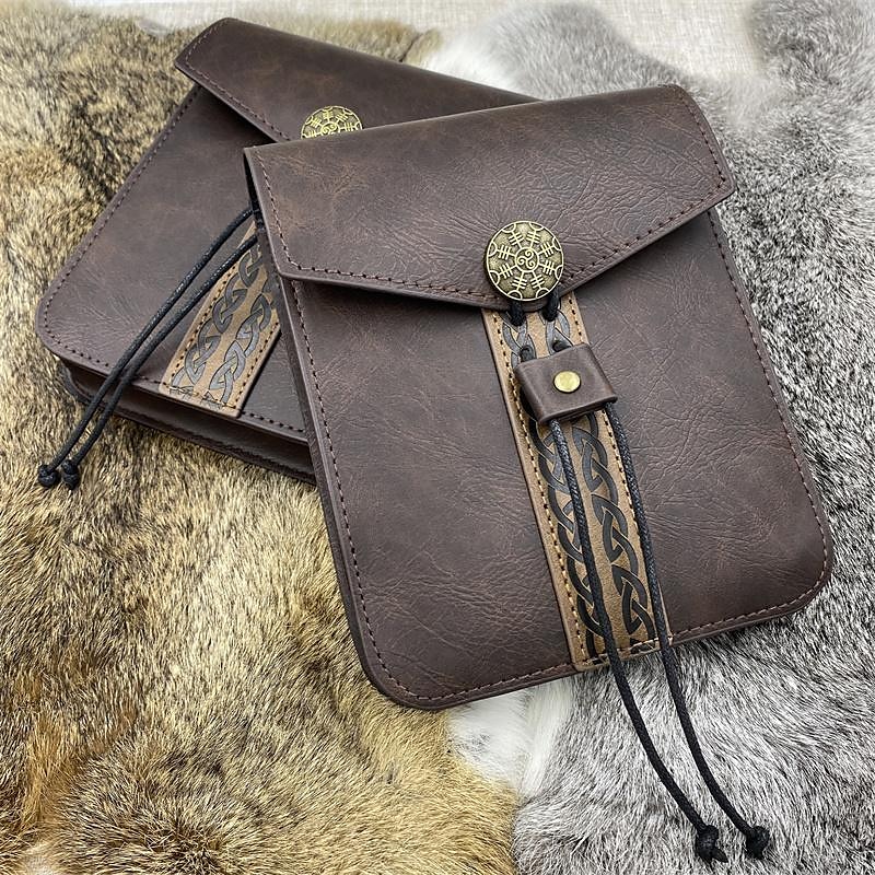Punk e gótico Medieval Século XVII saco bolsa de cinto saco de dados Ranger Elfo Homens Mulheres Unisexo Celta Viking Fantasia Carnaval Baile de Máscaras dia das Bruxas Mascarilha Adulto Bolsa de 2025 por $23.99 –P2