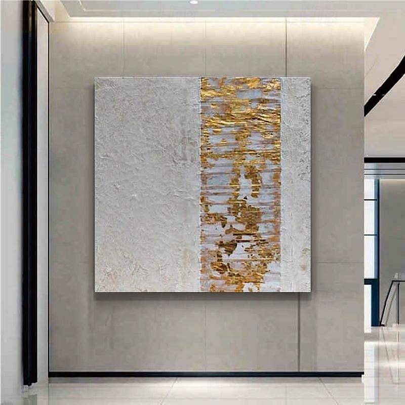 abstraktes goldenes Ölgemälde auf Leinwand, handgefertigt, modernes Ölgemälde, handgemalt, großes abstraktes Ölgemälde, Wandkunst, Gemälde für die Heimdekoration 2025 - $125.99 –P13