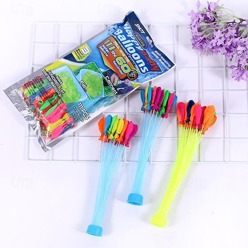 111 Pack Rapid-Filling Self-Sealing Water Balloons for Outdoor Family Friends Children Summer Fun 2025 - $14.49 –P7