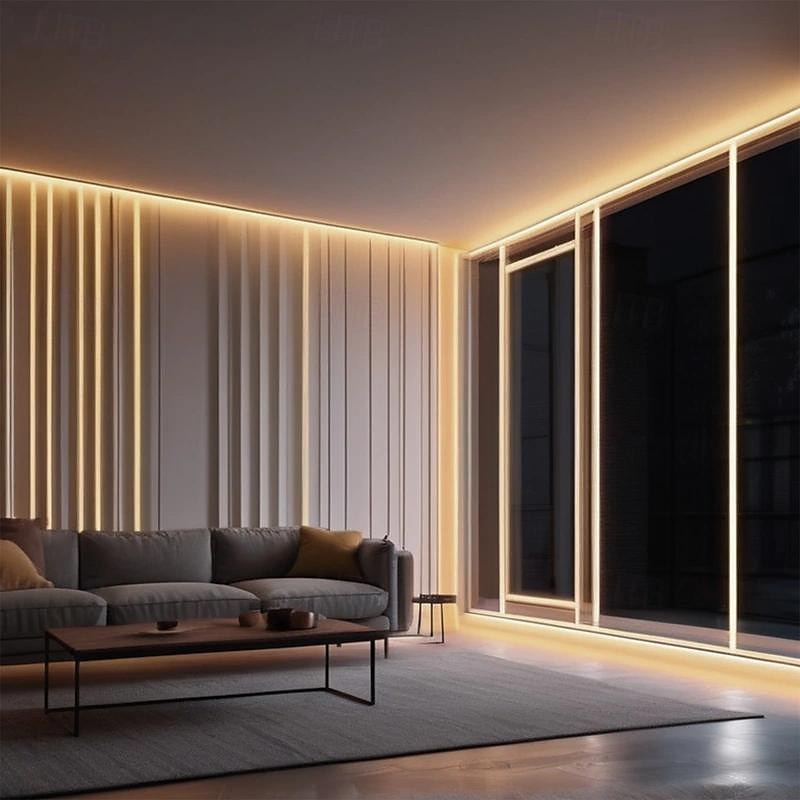 1pc 1-5M/3.28FT-16.4FT, LED, Warm White Neon, Touch Control Switch, 5V Safe Voltage, USB Powered, Cutting Flexible Neon Strip Light, Ambience Creation, For Indoor/Outdoor Decorations, Pathway Lights, 2025 - $11.49 –P10