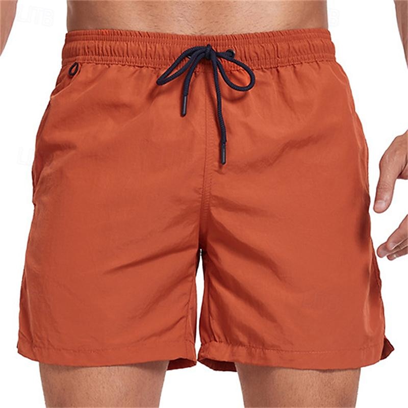 Hombre Pantalones de Surf Pantalones de Natación Boxers de Natación Correa Cintura elástica Plano Comodidad Secado rápido Corto Festivos Playa Fin de semana Moda Casual Azul cielo Sandía Roja 2025 - $21.99 –P16