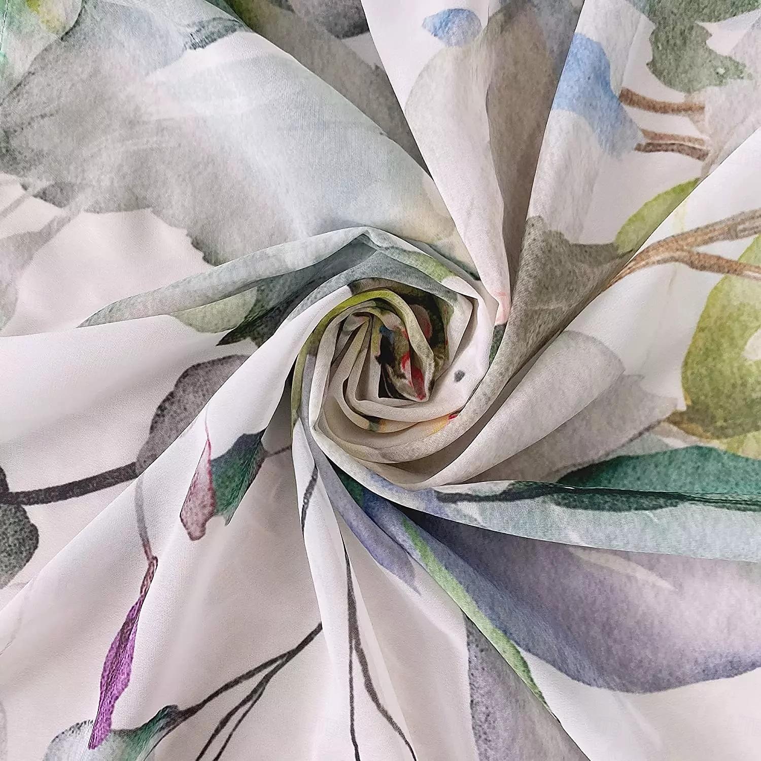 ستائر شفافة من أوراق الأوكالبتوس الخضراء، ستائر جيب قضيب لغرفة المعيشة وغرفة النوم، ستارة مزرعة شيفون للمطبخ، شرفة الباب، معالجة النوافذ، تعتيم الغرفة 2026 - $48.99 –P2